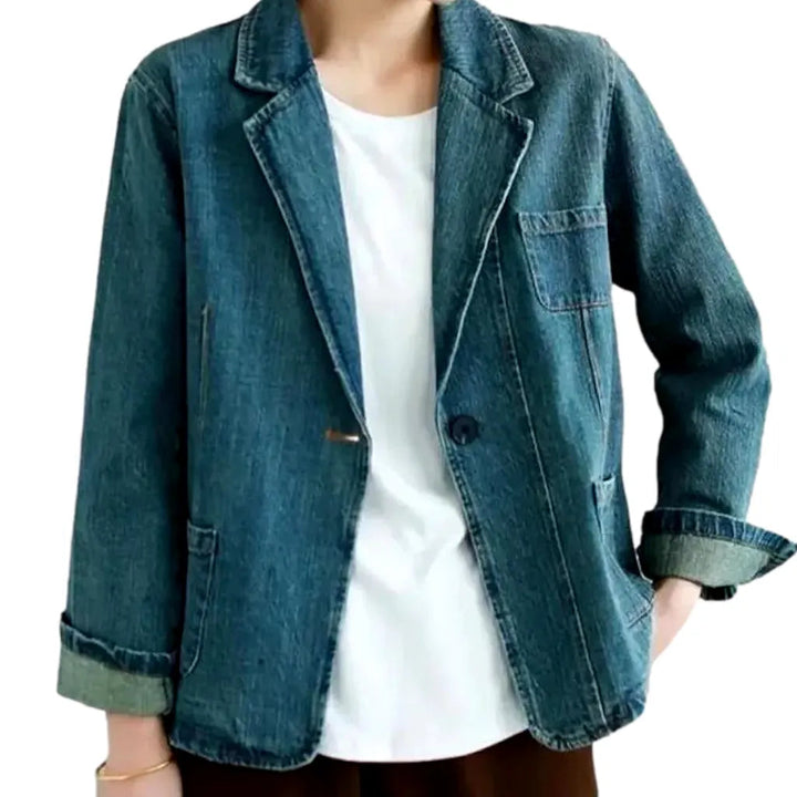 Fashion women's denim blazer