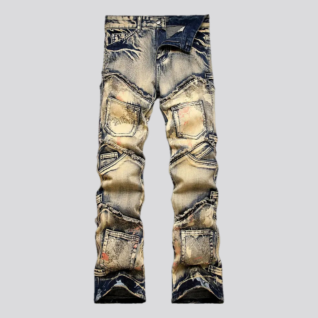 Fashionable Mid Rise Boho Men's Jeans | Jeans4you.shop