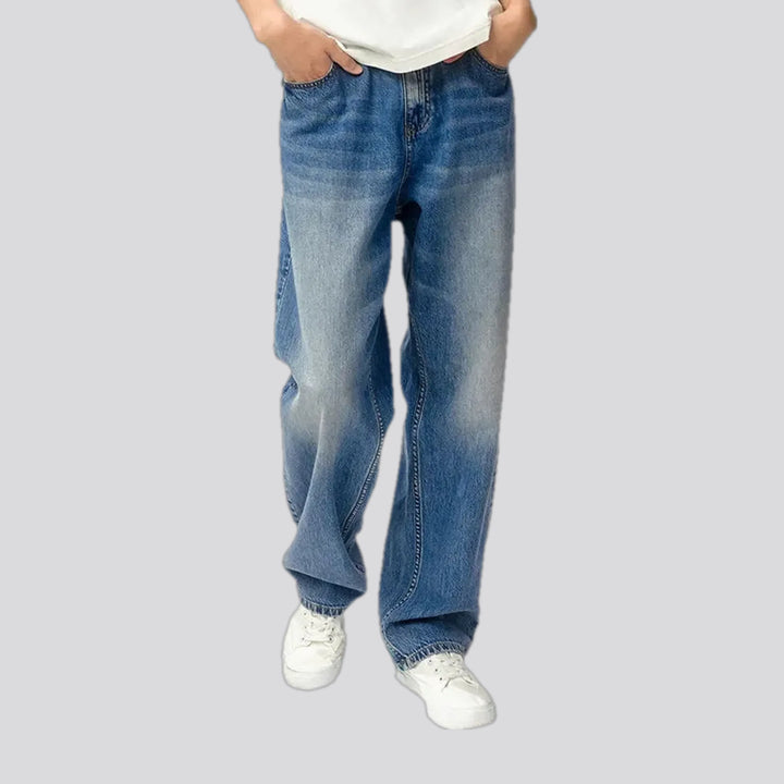 Fashionable Whiskered Straight Fit Men's Jeans | Jeans4you.shop