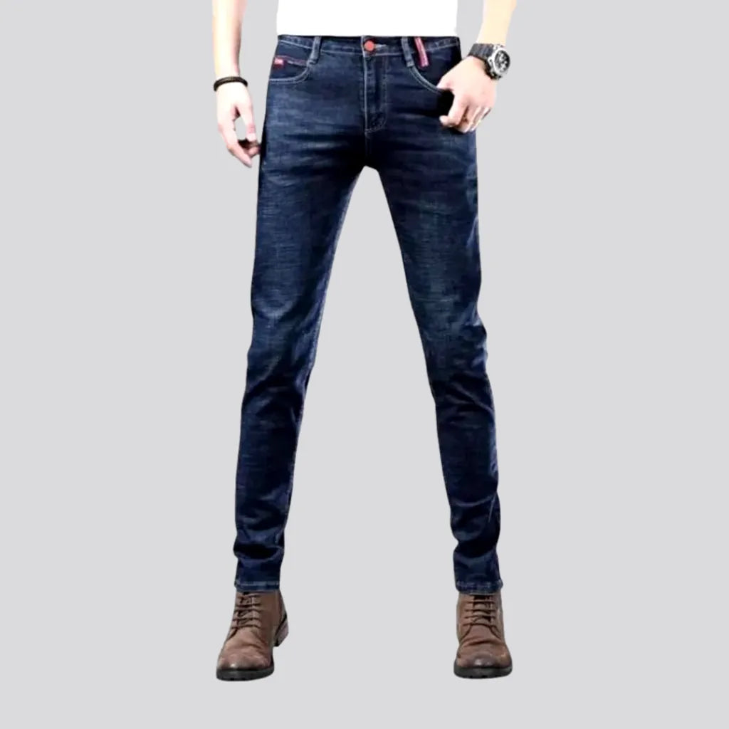 Fitted Mid Rise Elastic Men's Jeans | Jeans4you.shop