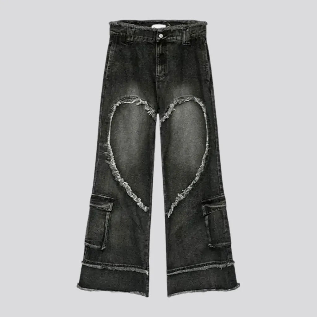 Grunge Baggy Mid Rise Jeans for Men | Jeans4you.shop