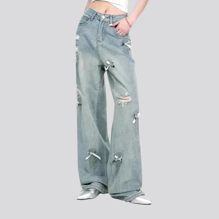 High Rise Aged Baggy Women's Jeans | Jeans4you.shop