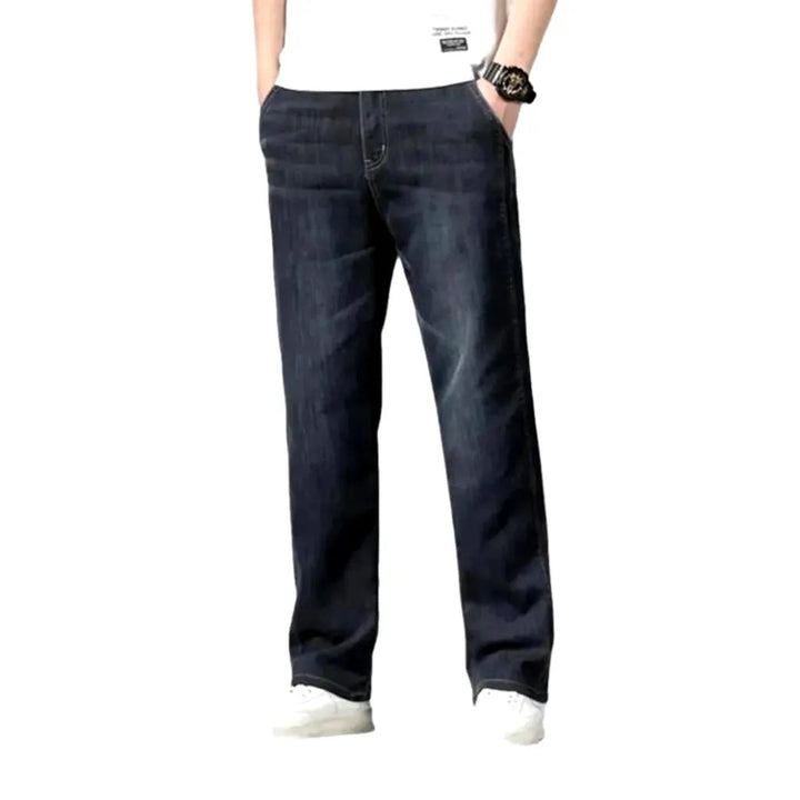 High-waist lyocell jeans for men