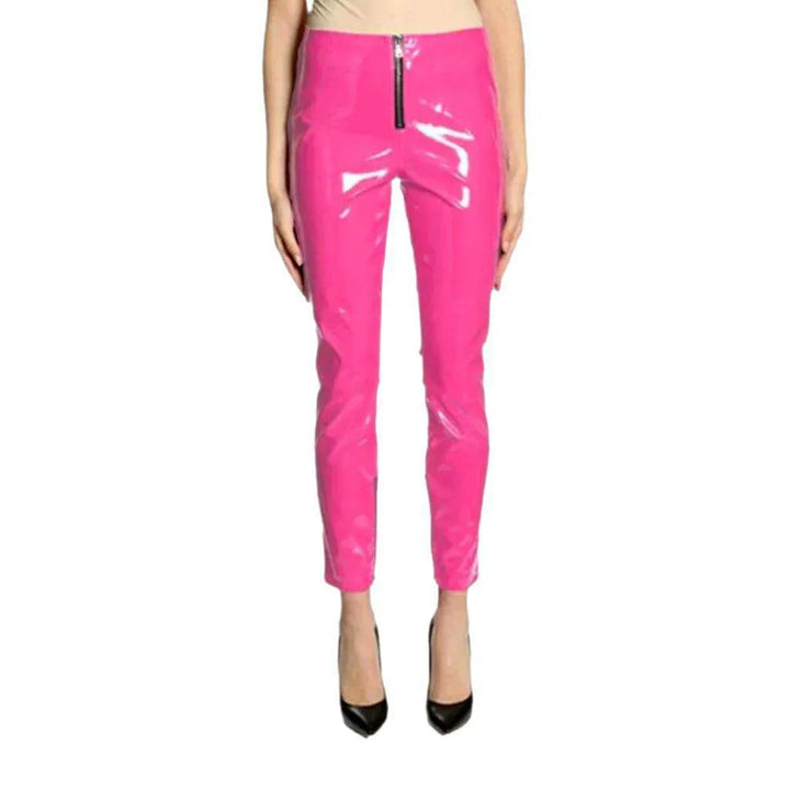 High-waist skinny denim pants for women