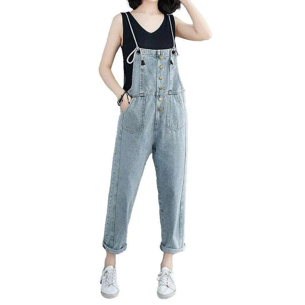 Jean Dungaree for Ladies - Light Blue