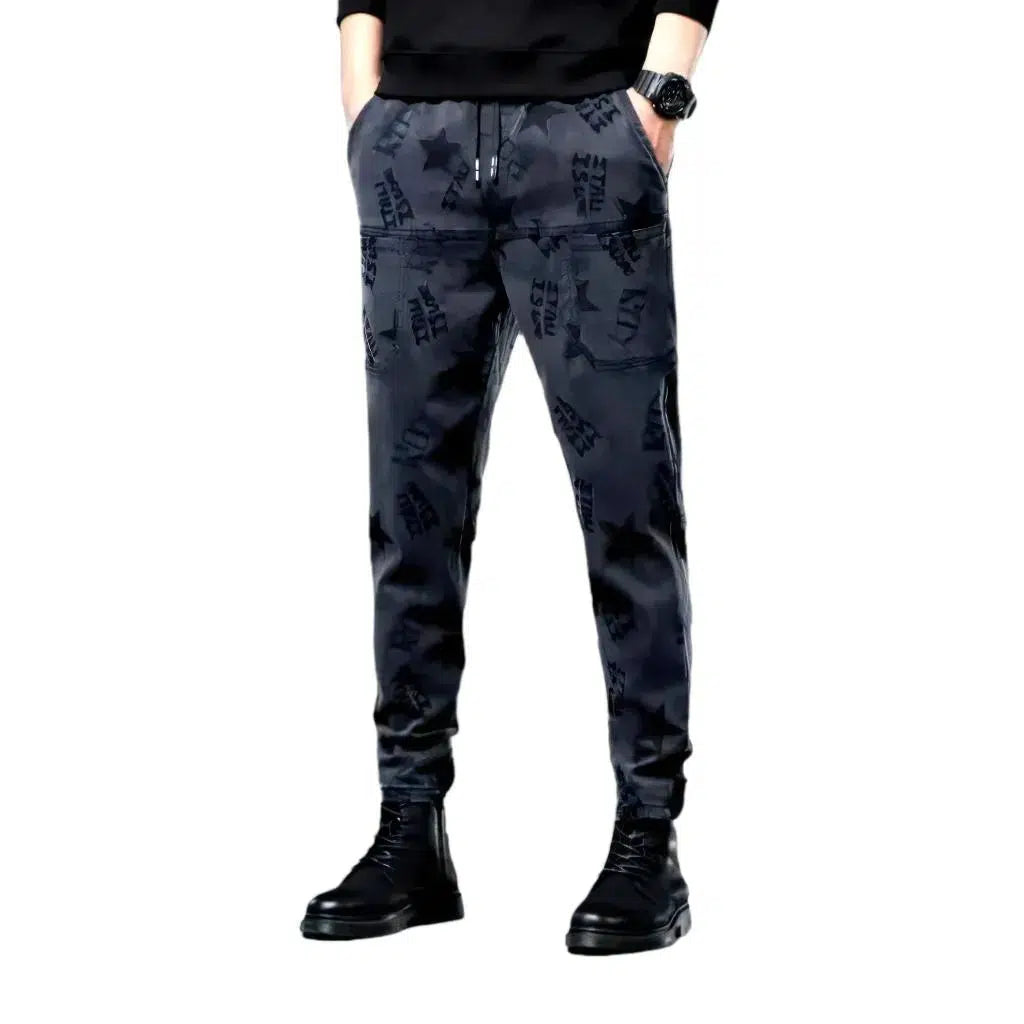 Joggers men's grey jeans