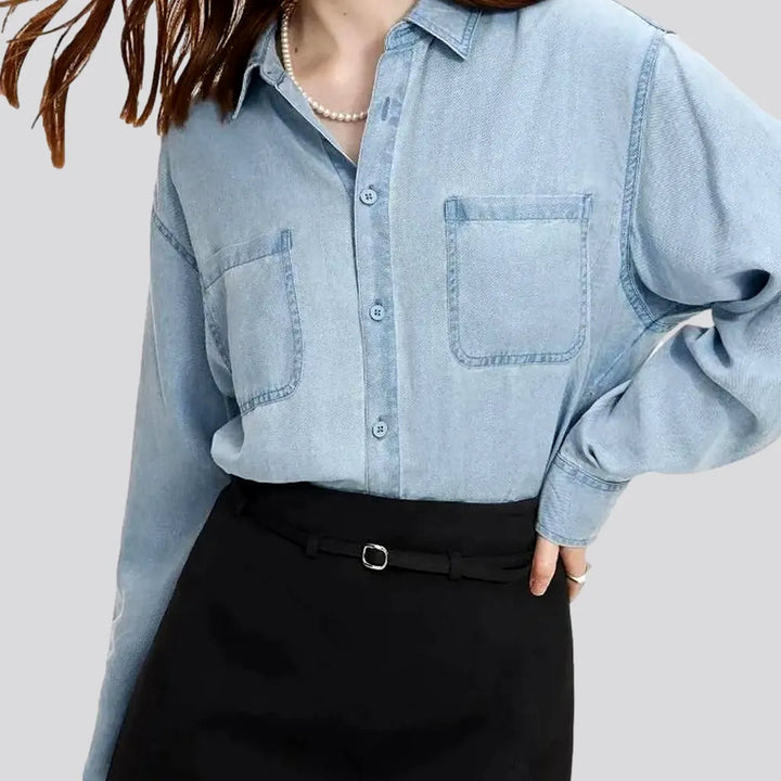 Light Chambray Women's Denim Shirt | Jeans4you.shop