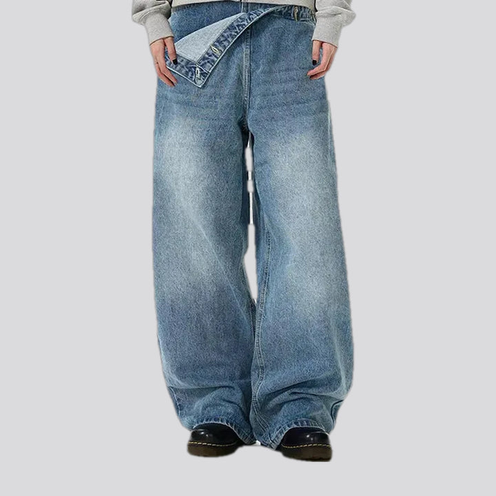 Light Pattern Mid Rise Baggy Men's Jeans | Jeans4you.shop