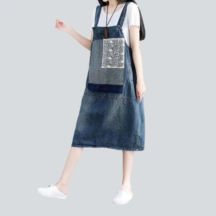 Long stylish y2k jeans dress | Jeans4you.shop