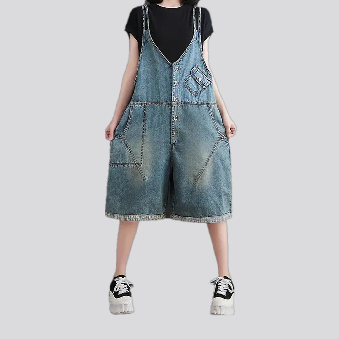 Medium Vintage Baggy Fit Women's Jeans Overall | Jeans4you.shop