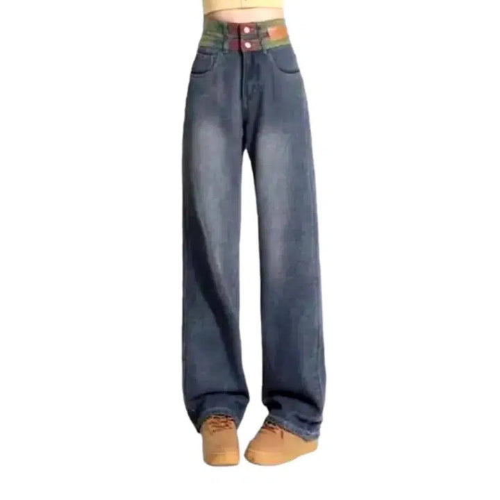 Medium-wash jeans
 for women