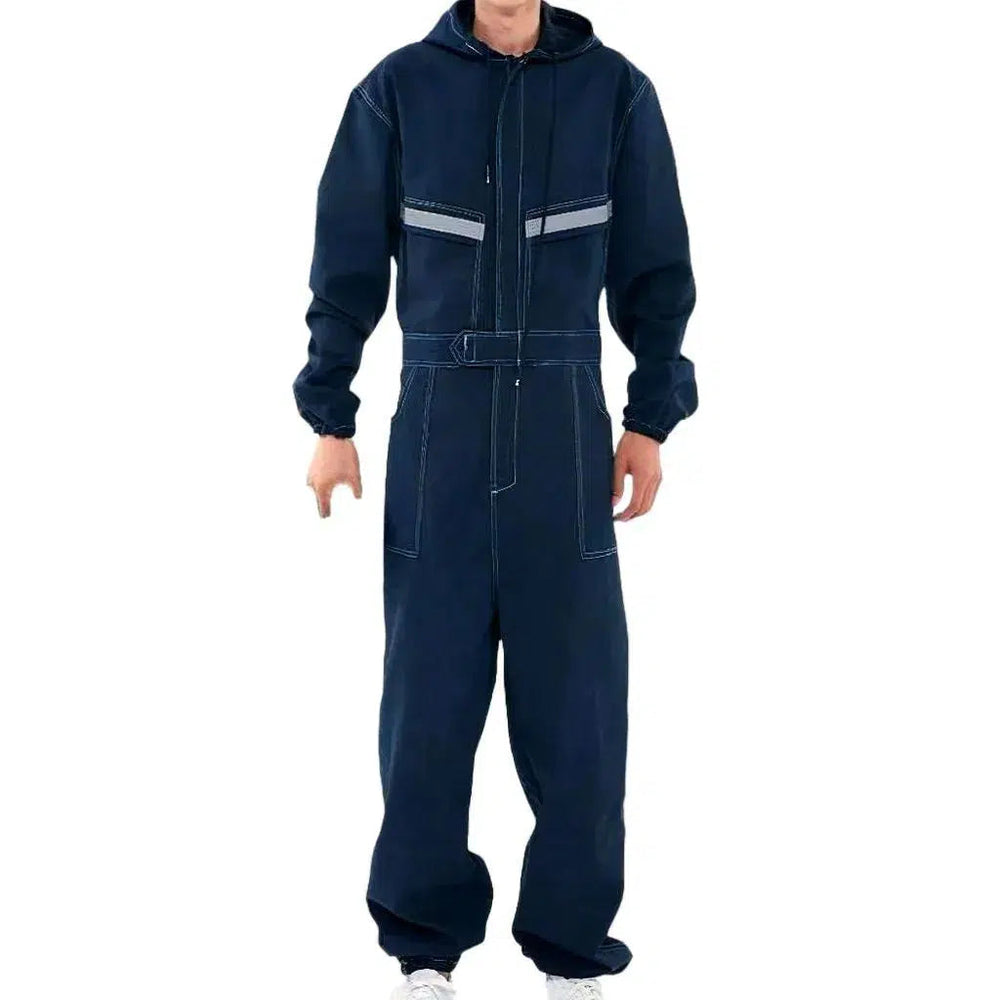 Men's Jean Jumpsuit - Dark Blue