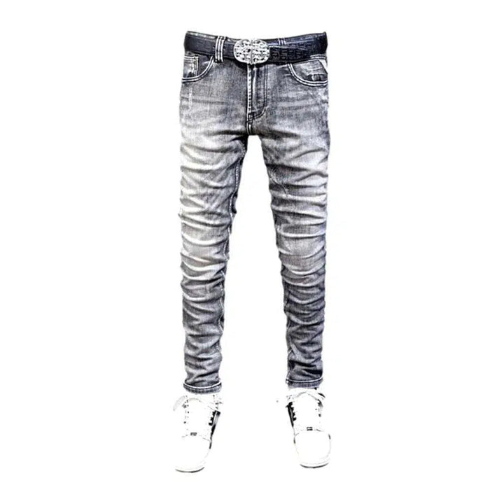 Men's sanded jeans