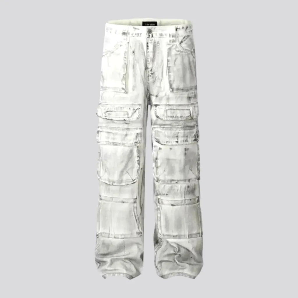 Mid Rise Painted Baggy Men's Jeans | Jeans4you.shop