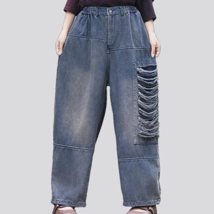 Mid Waist Stylish Denim Joggers for Ladies | Jeans4you.shop