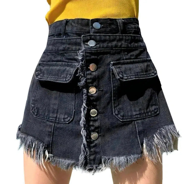 Mini jean skort
 for ladies