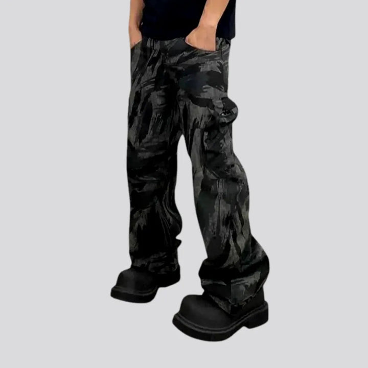 Multi-color Cargo Pockets Men's Denim Pants | Jeans4you.shop