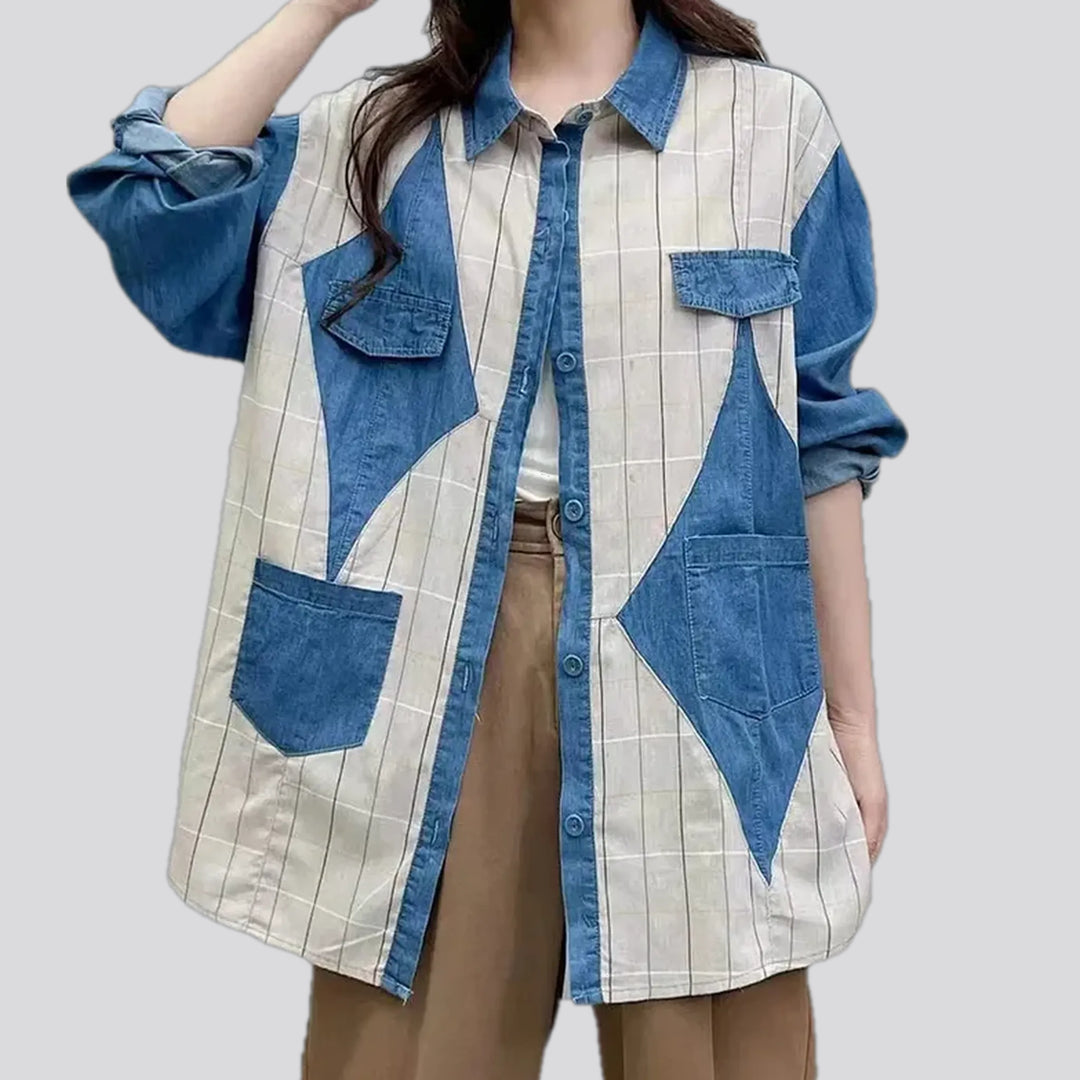 Oversized Fashion Denim Shirt for Women | Jeans4you.shop