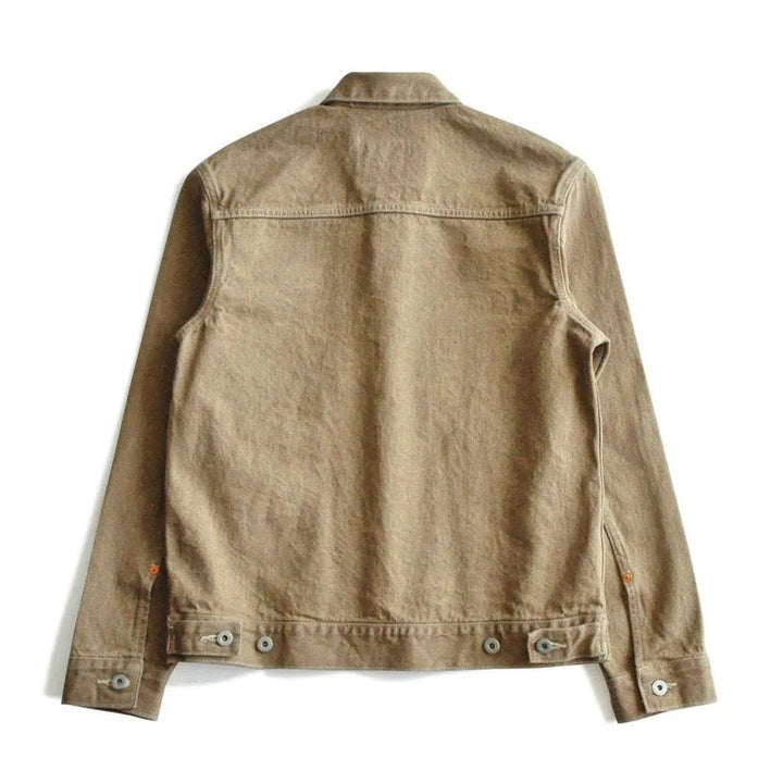 Premium sand color jeans jacket