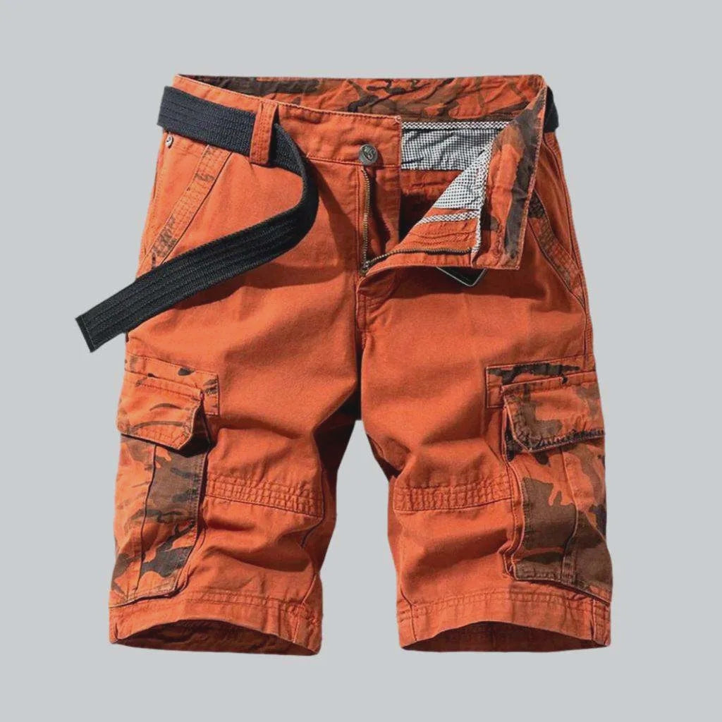 Camouflage cargo men's denim shorts | Jeans4you.shop