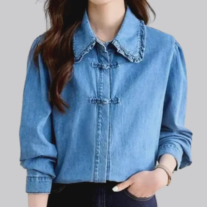 Loose jean shirt
 for ladies | Jeans4you.shop