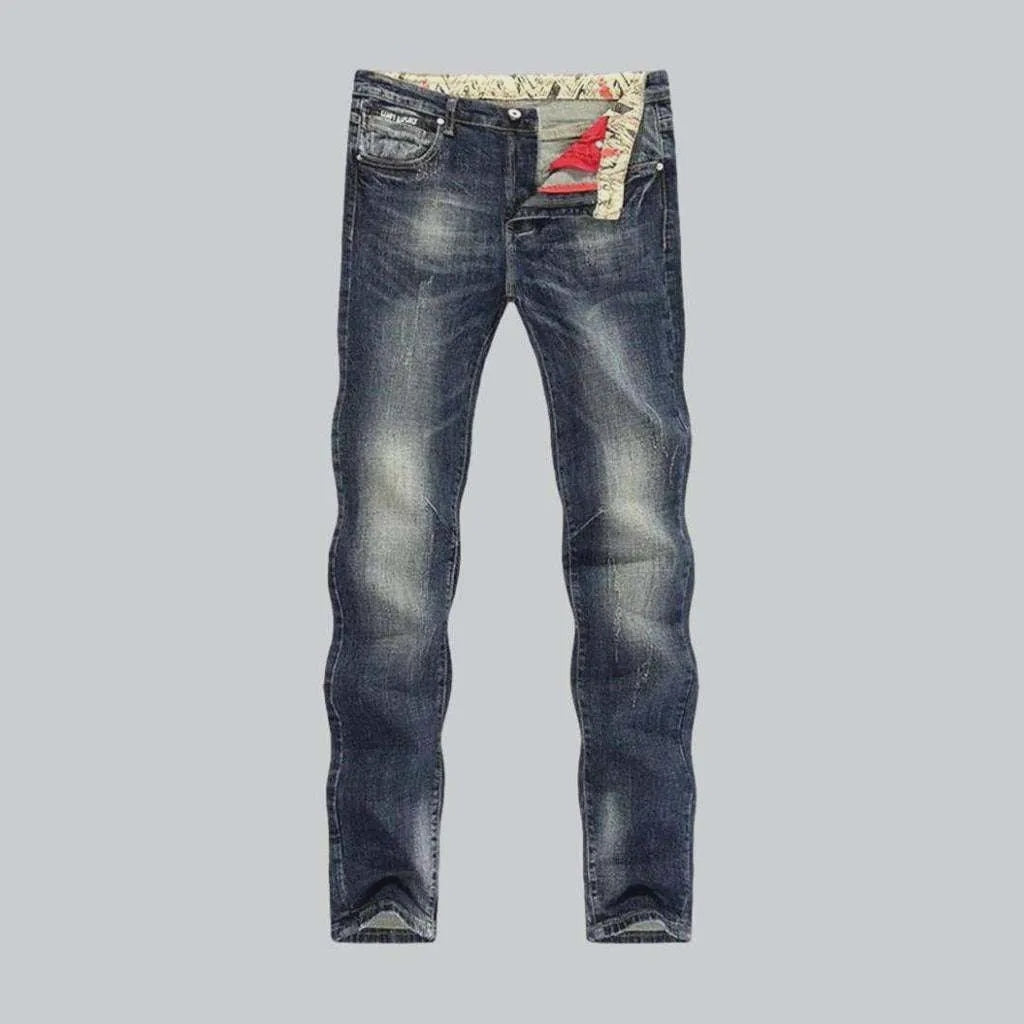 Dark retro blue men's jeans | Jeans4you.shop