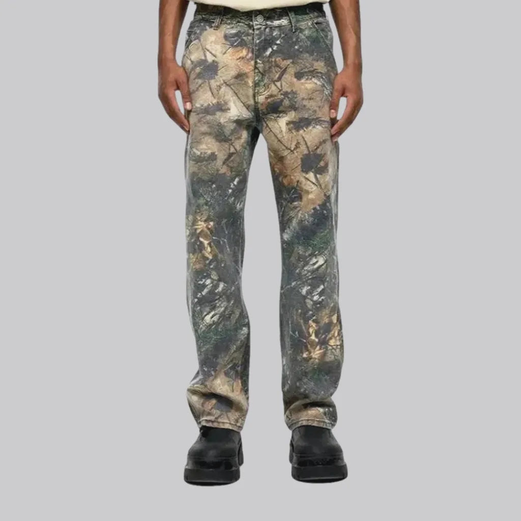 Boho camouflage carpenter-loop men's jeans | Jeans4you.shop