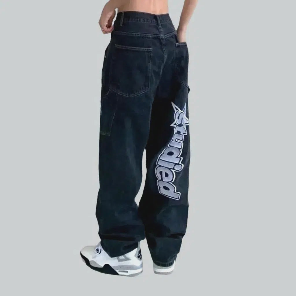 Inscribed men's painted jeans | Jeans4you.shop