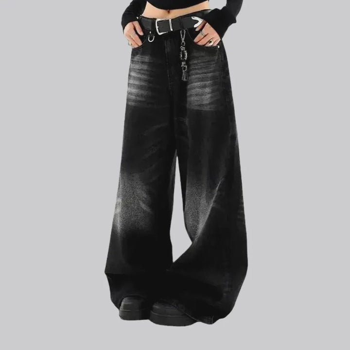 Boho abraded baggy women's jeans | Jeans4you.shop