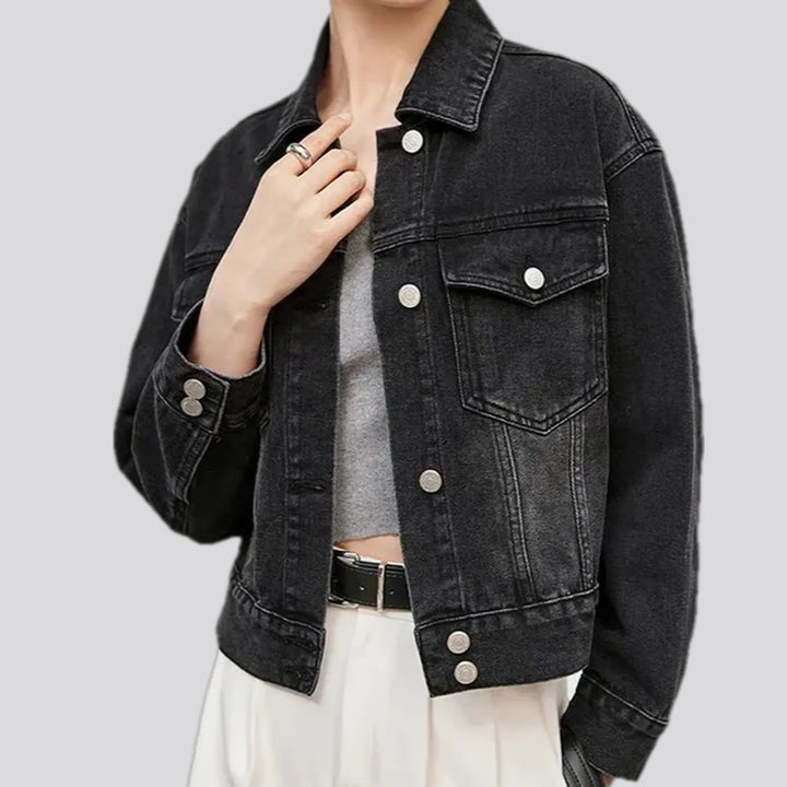 Retro Fashion Oversized Women's Jean Jacket | Jeans4you.shop