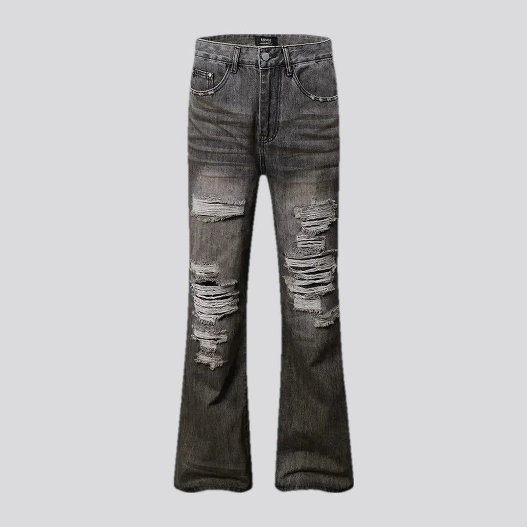 Retro Ripped Fashion Men's Jeans | Jeans4you.shop