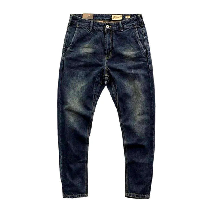 Sanded men's street jeans