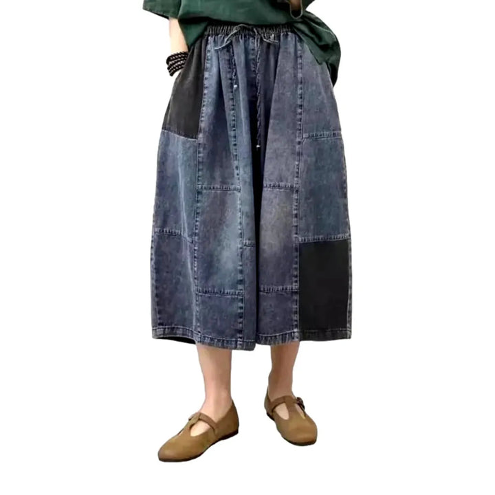 Street culottes women's denim pants