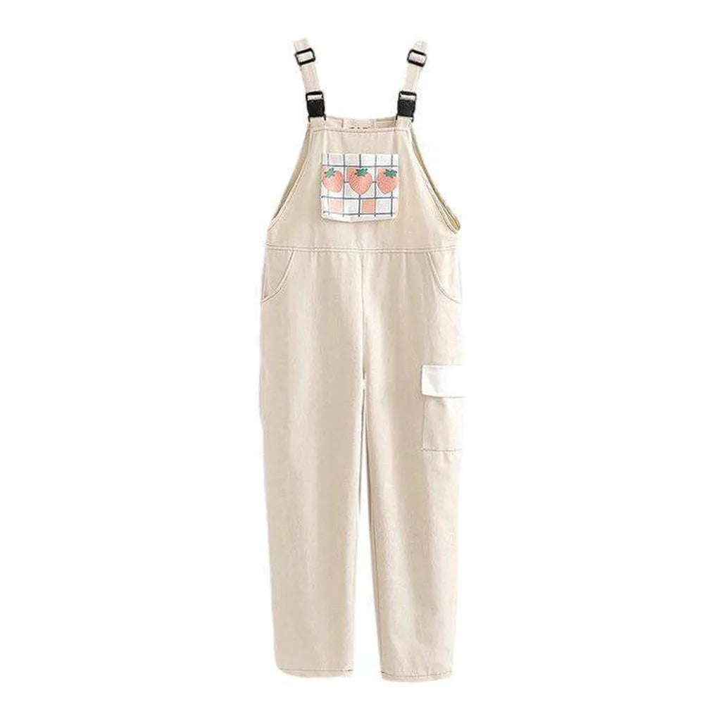 Trendy Women's Loose Fit Overall - Sand