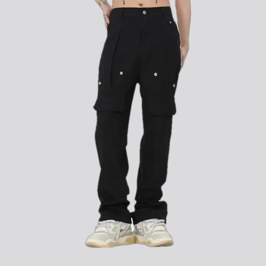 Trendy Zip Hem with Rivets Men's Jean Pants | Jeans4you.shop