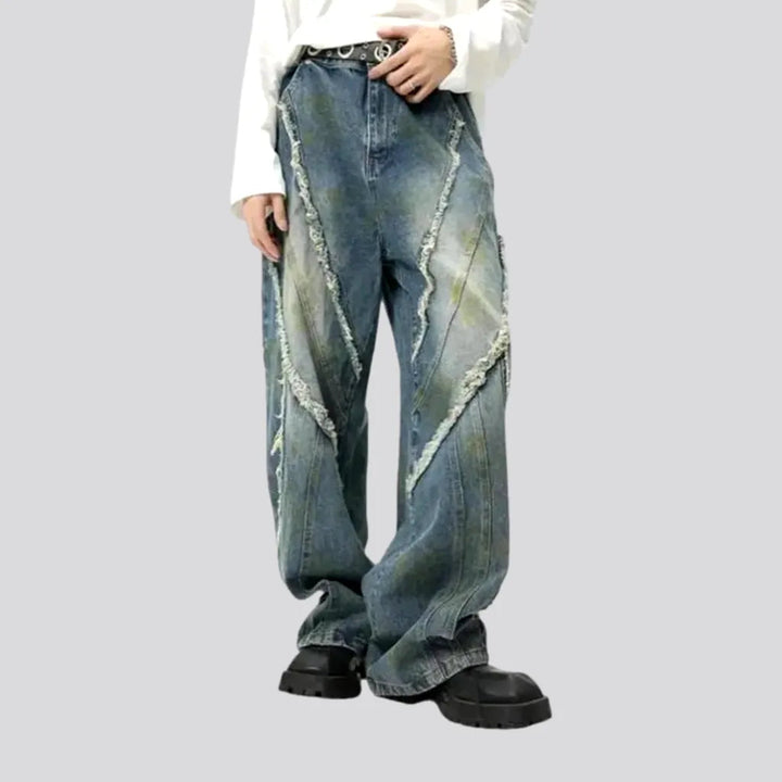 Vintage Boho Style Distressed Men's Jeans | Jeans4you.shop