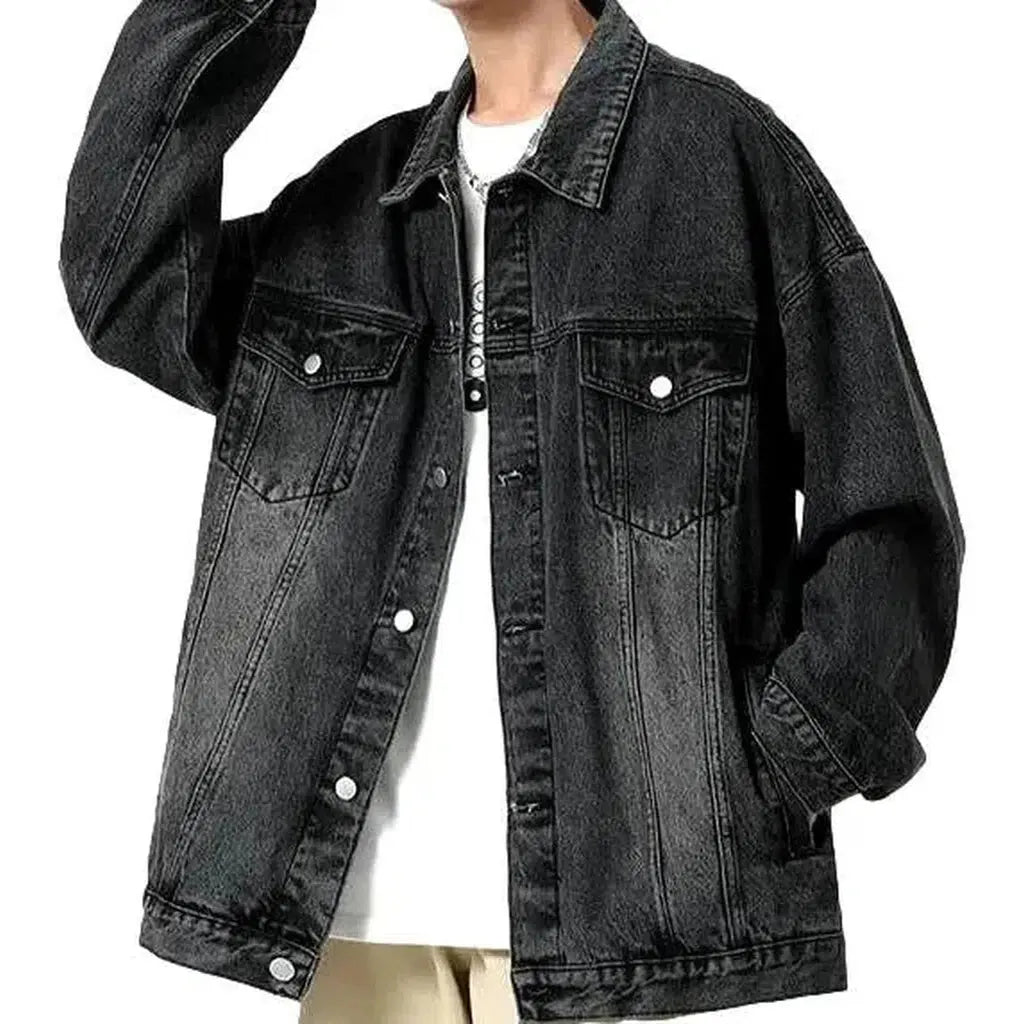 Vintage fashion men's jeans jacket