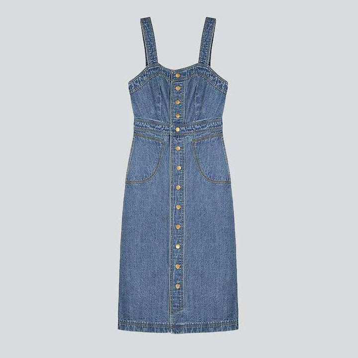 Vintage midi light jeans dress | Jeans4you.shop