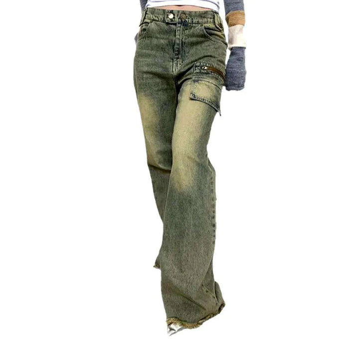 Vintage women's over-dyed jeans