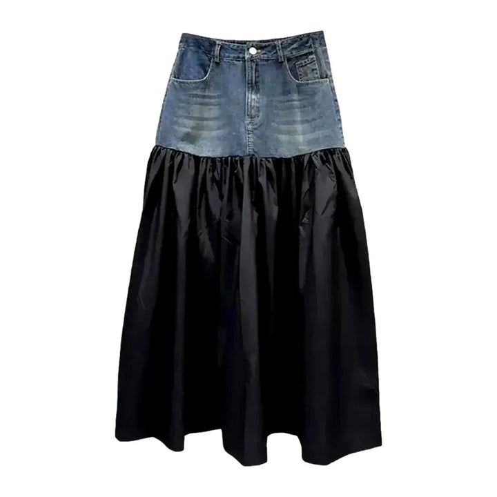 Whiskered women's jean skirt