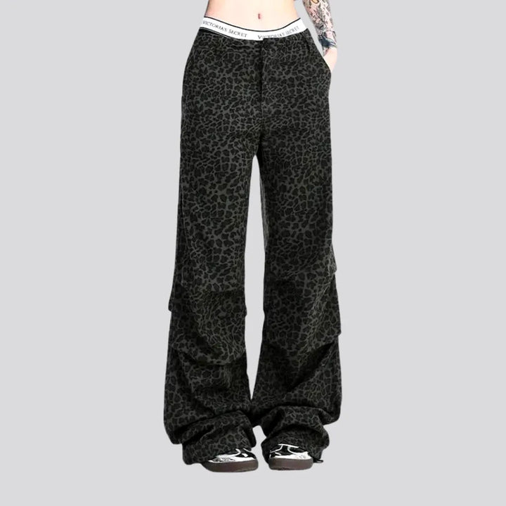 Wide Fit Animal Pattern Women's Jeans | Jeans4you.shop